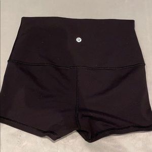 Lululemon black high waisted shorts